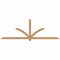 Ekena Millwork Redmond Smooth Timber Gable Bracket, Western Red Cedar, 108"W x 36"H x 3 1/2"D x 3 1/2"F, 8/12 Pitch GBW108X36X0404RED00SWR - alternate 1